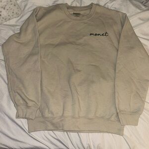 Tan Monet jumper from Garage